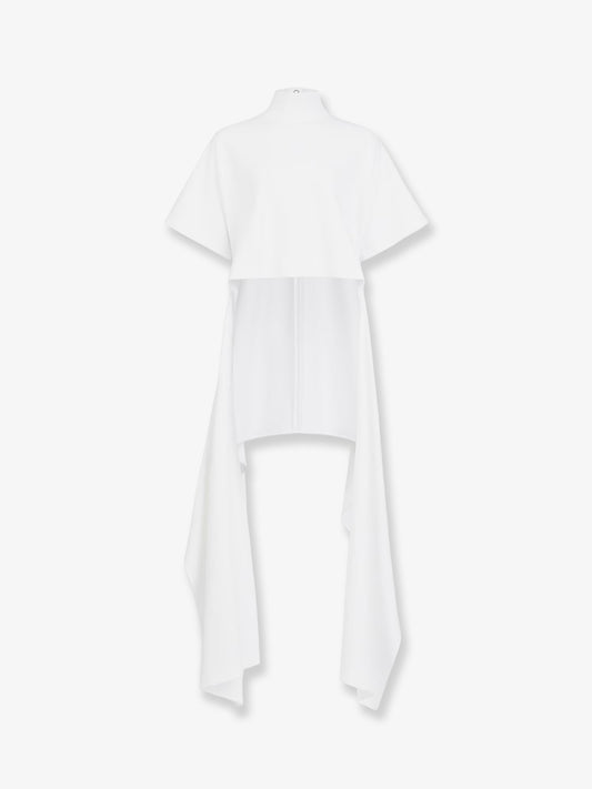Asym cotton blend t-shirt