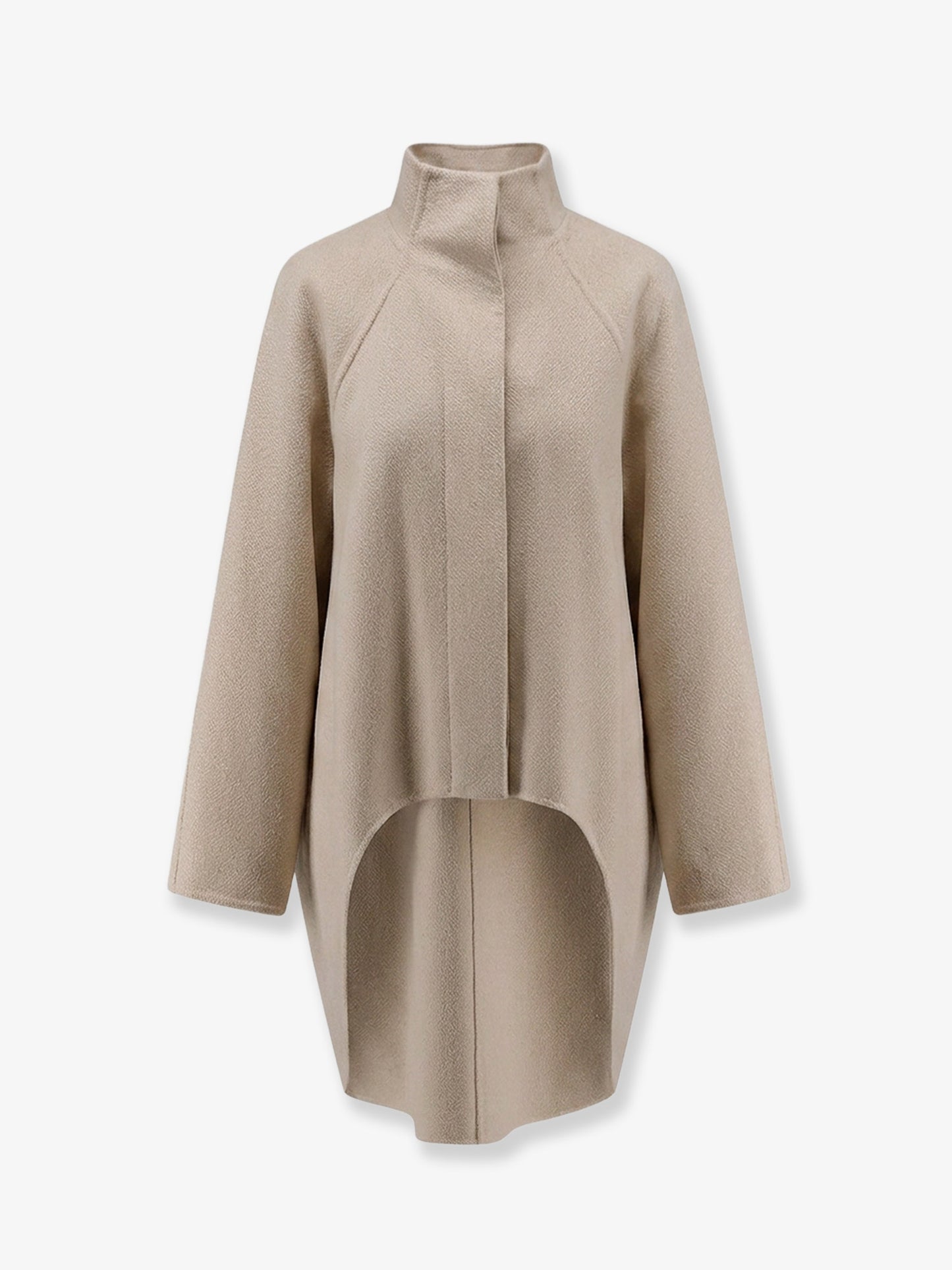 Cappotto in cashmere asimmetrico