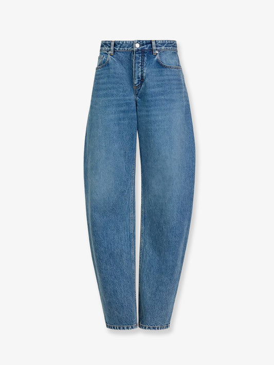 Blue denim jeans