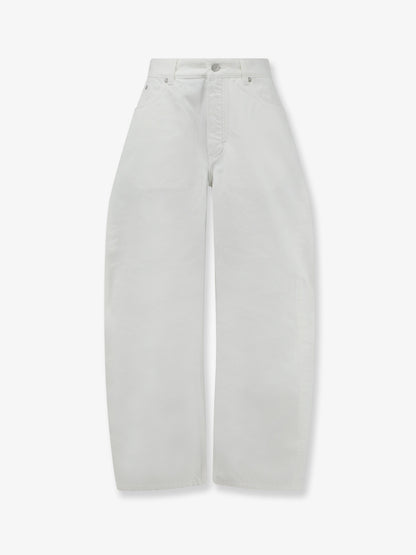 Rodeo white denim trousers thumbnail