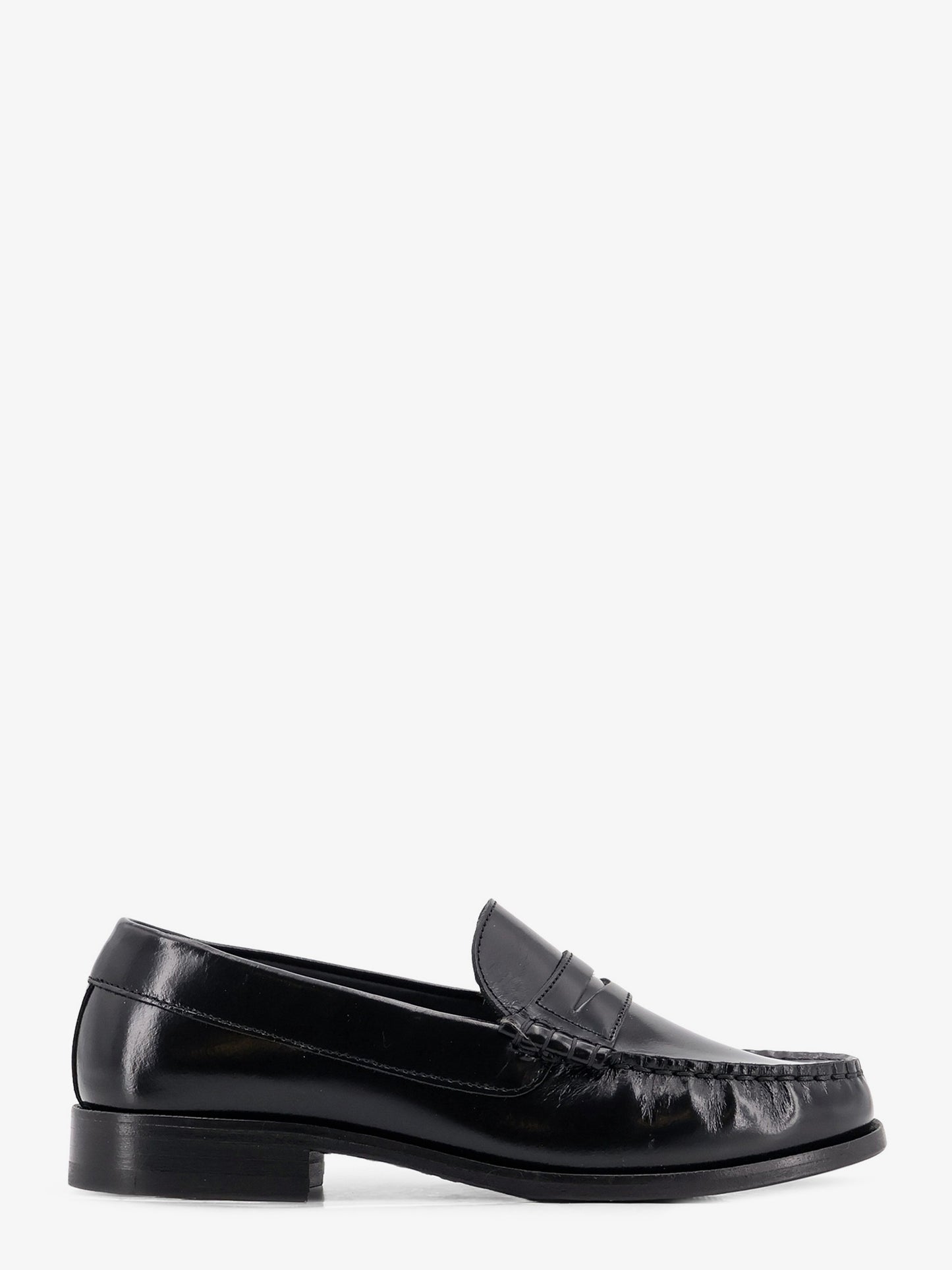Rivet leather loafers
