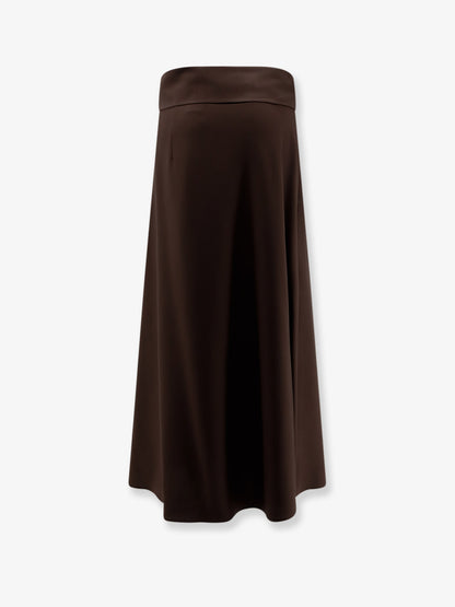 Stretch virgin wool long skirt thumbnail