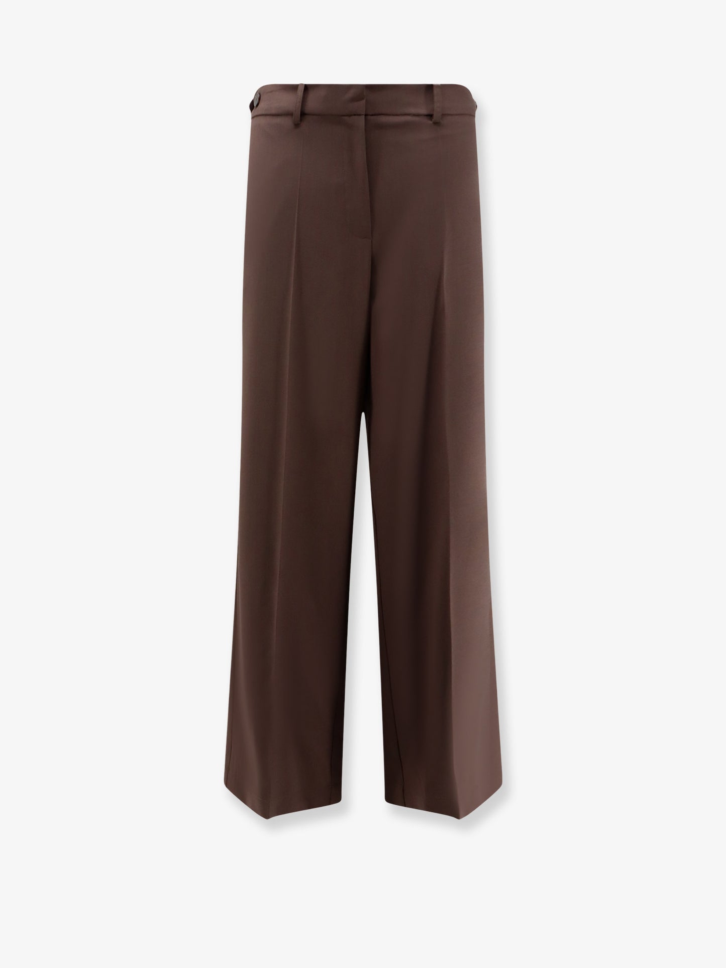 Stretch virgin wool trousers