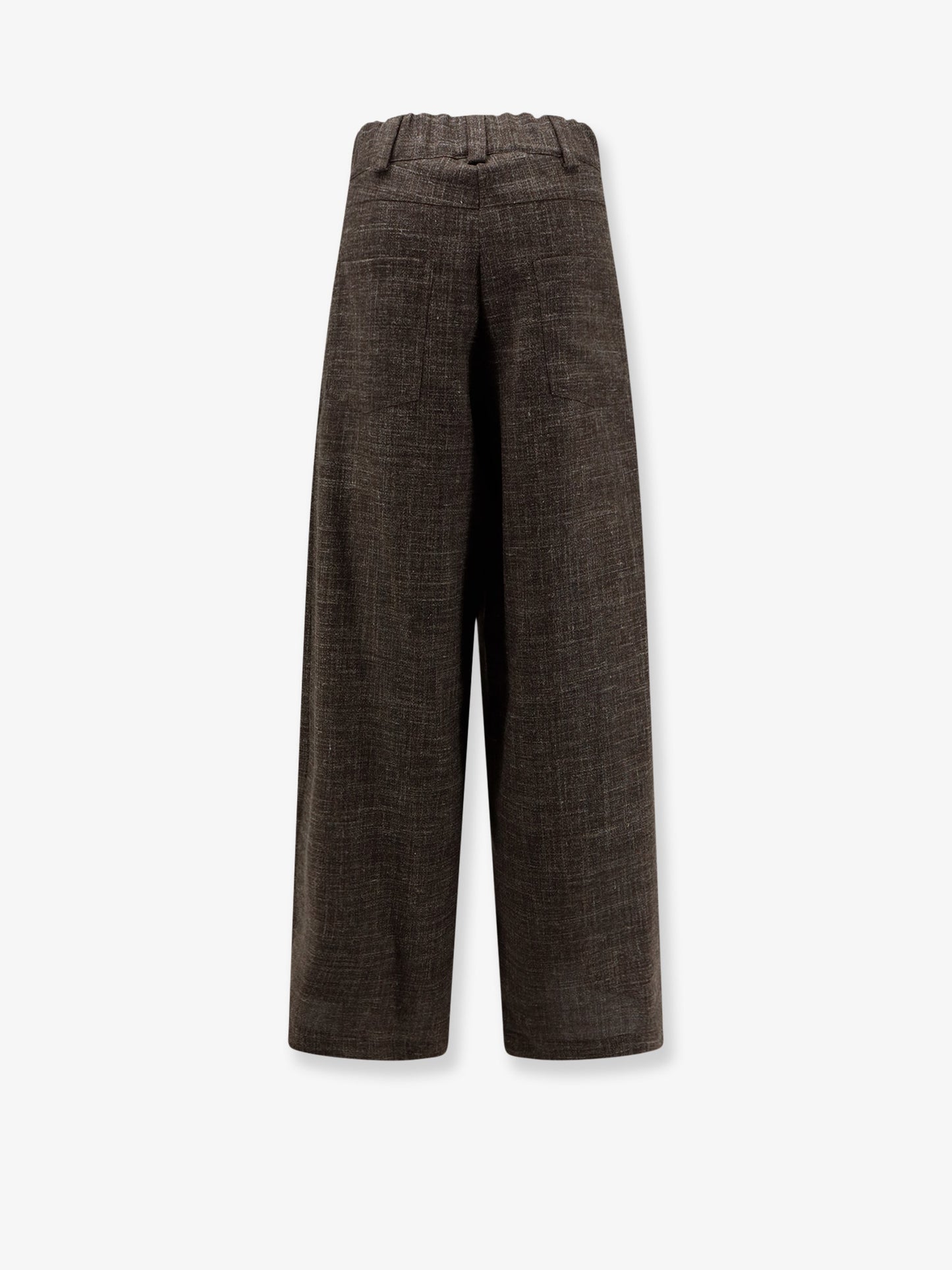 Pantaloni in misto lana e lino