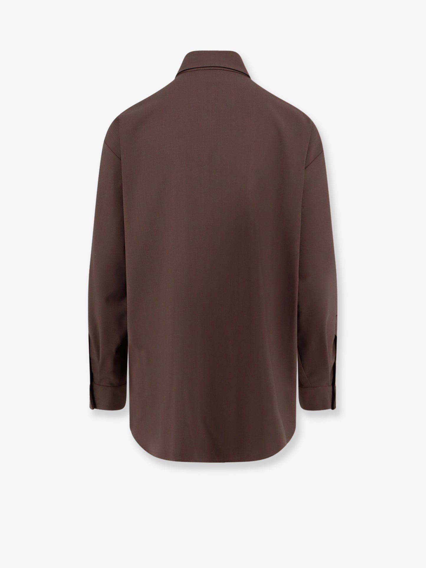Stretch virgin wool shirt