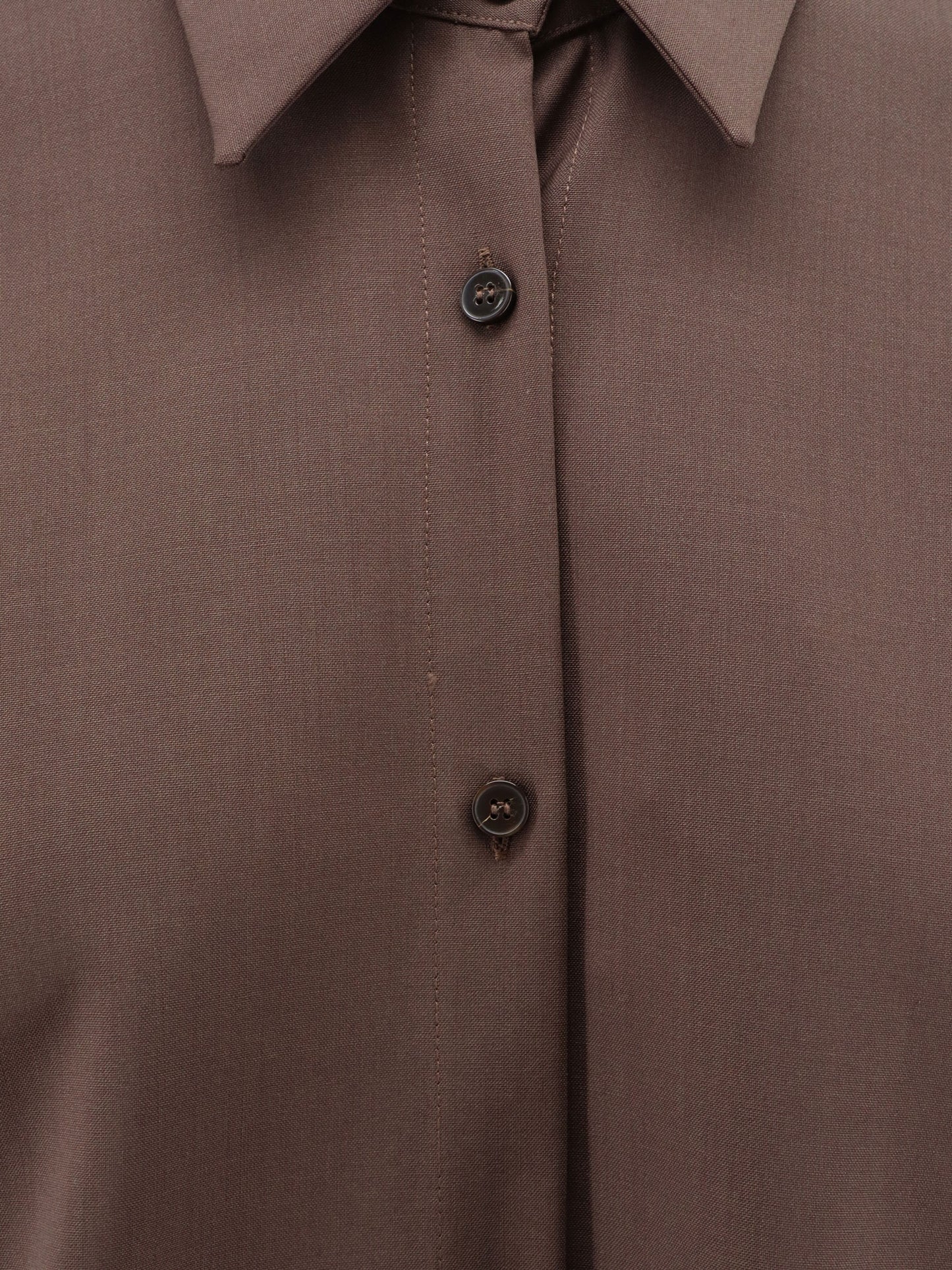 Stretch virgin wool shirt