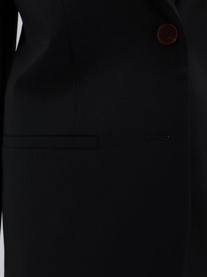Blazer monopetto in lana vergine stretch thumbnail