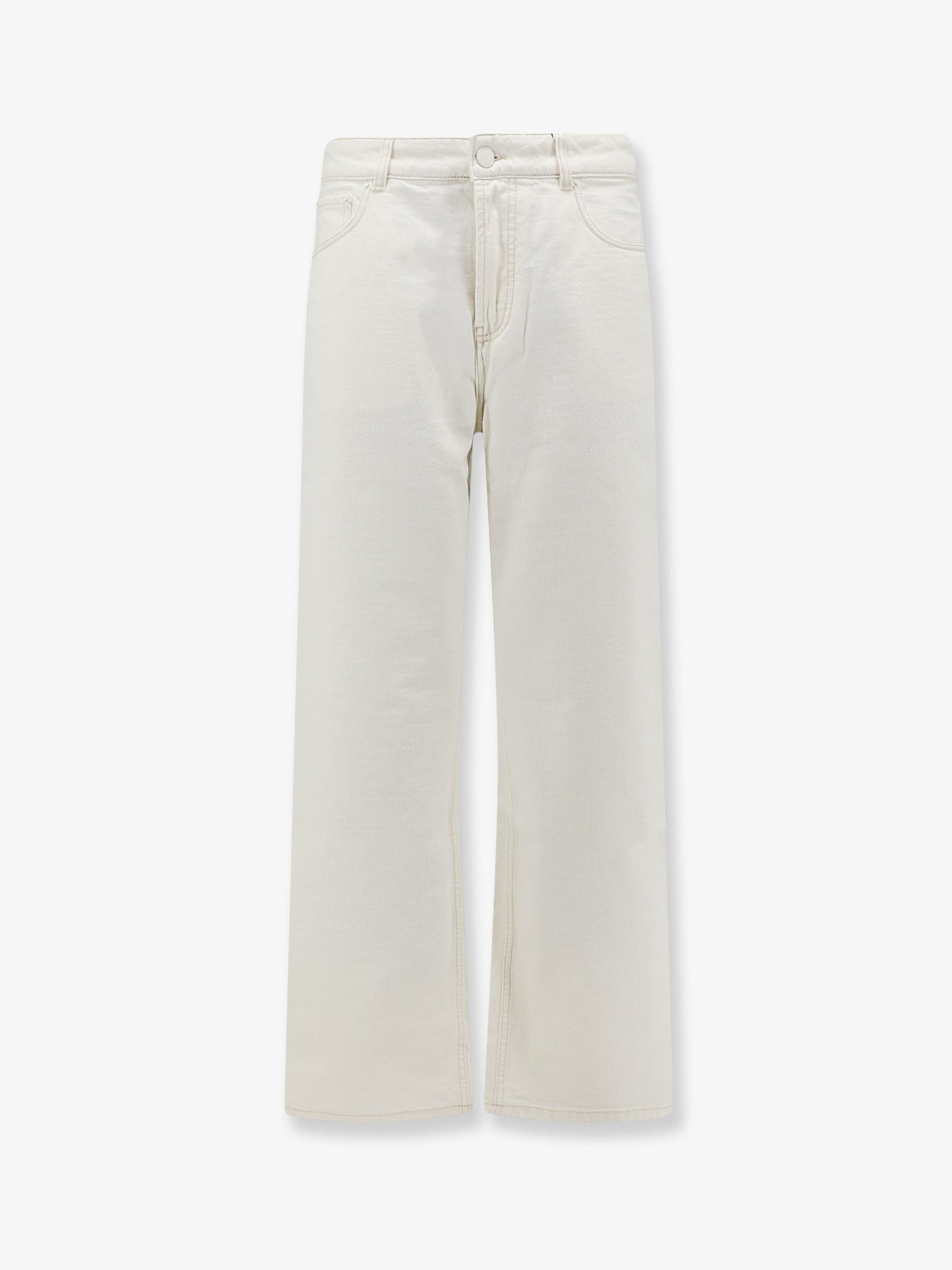 White denim trousers