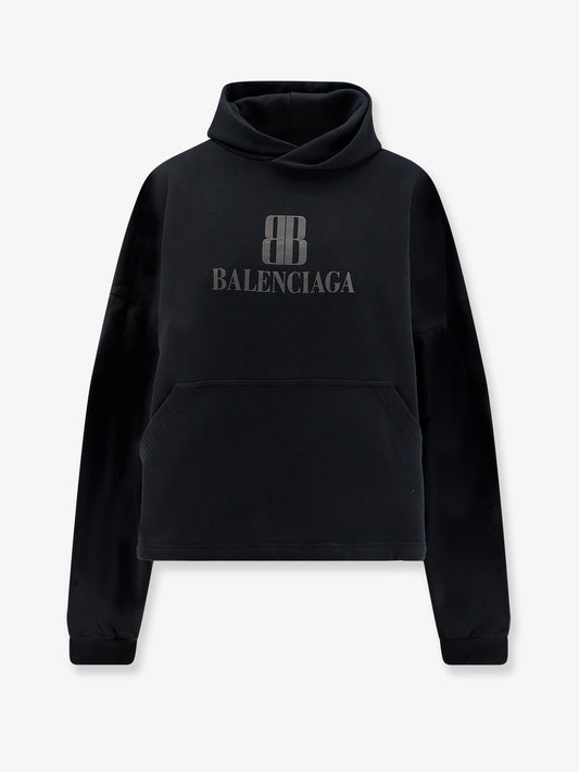 Cropped cotton sweatshirt