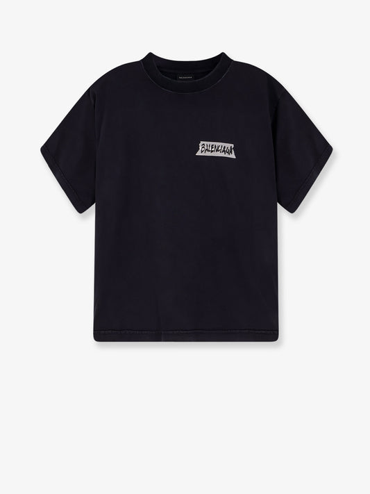 Used effect cotton t-shirt