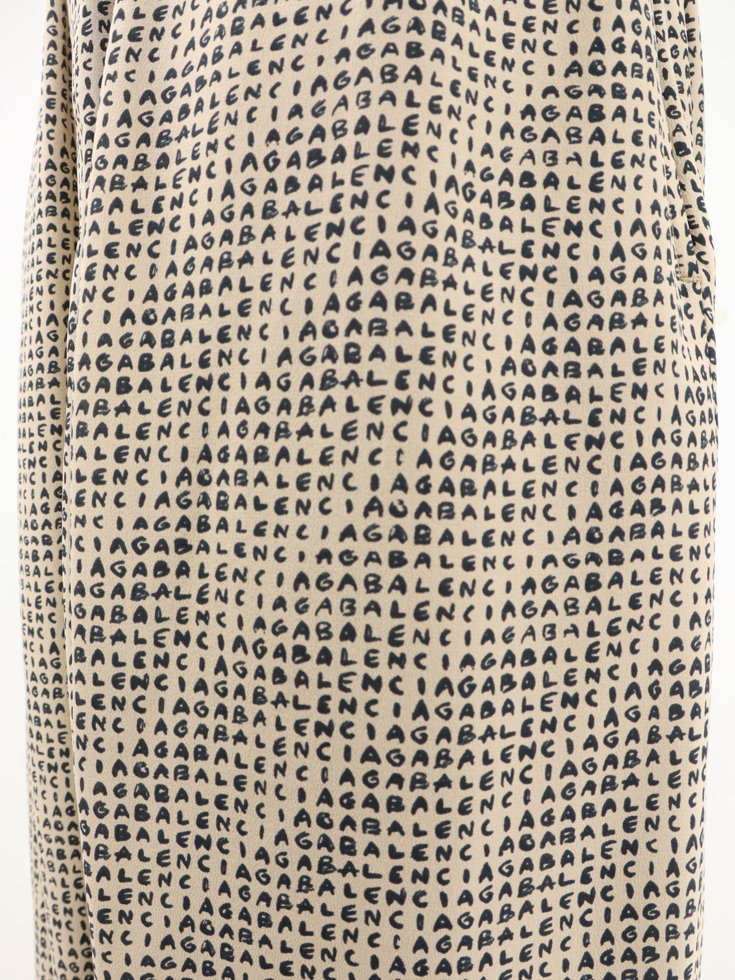 Monogram silk trousers