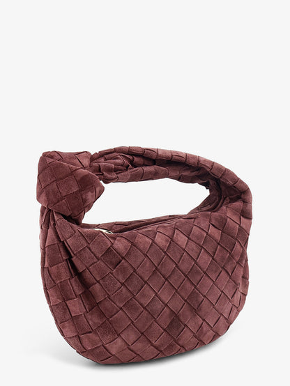 Mini Jodie Intrecciato suede handbag thumbnail