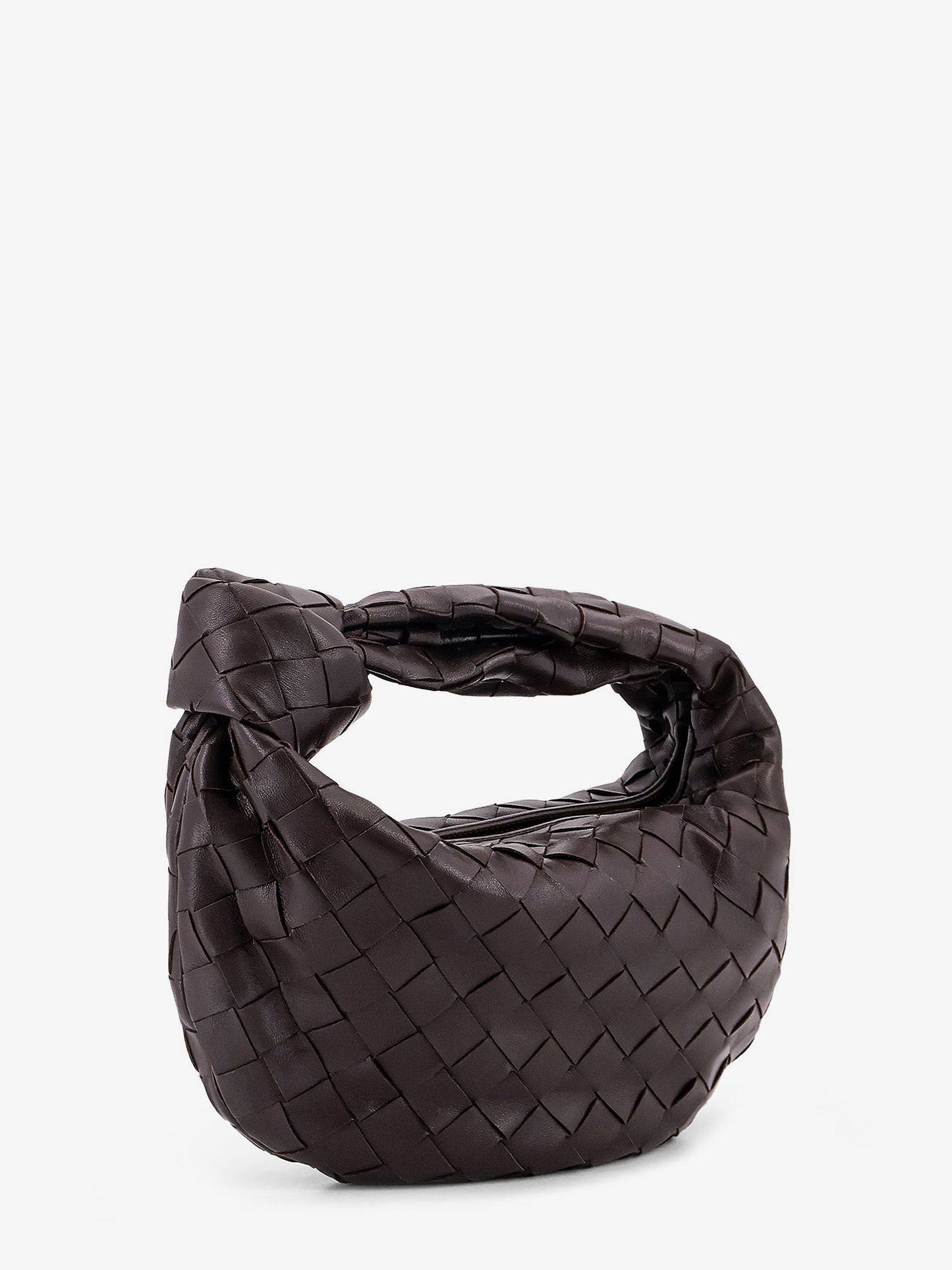 Borsa a mano Mini Jodie in pelle con motivo Intrecciato