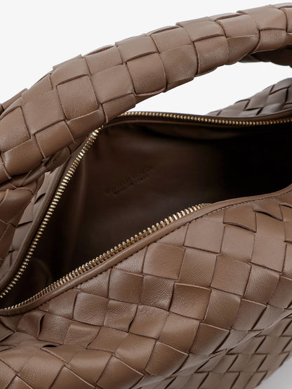 Borsa a mano Jodie Small in pelle con motivo Intrecciato thumbnail