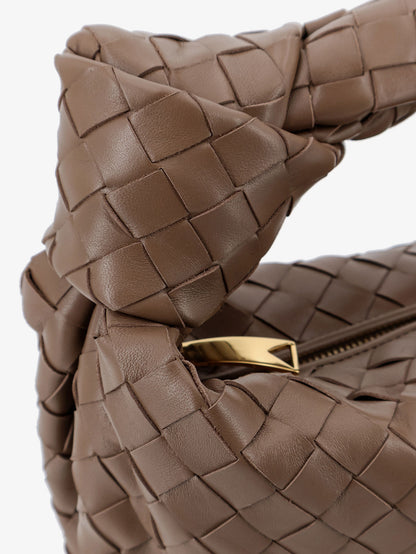 Borsa a mano Jodie Small in pelle con motivo Intrecciato thumbnail