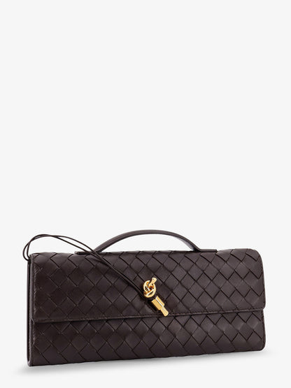 Andiamo Leather Clutch with Intrecciato motif thumbnail