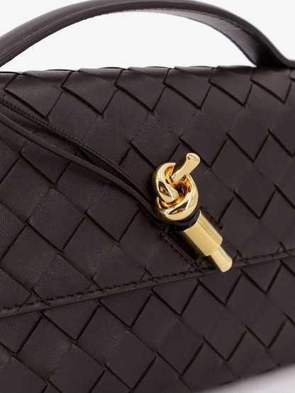 Andiamo Leather Clutch with Intrecciato motif thumbnail