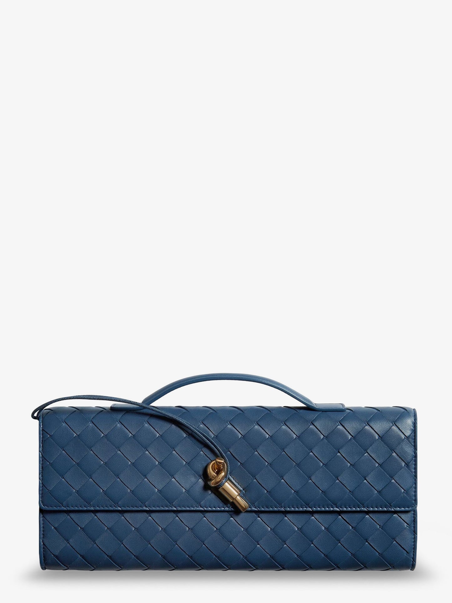 Andiamo Clutch in pelle con motivo Intrecciato