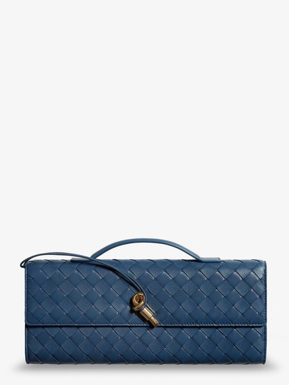 Andiamo Clutch in pelle con motivo Intrecciato thumbnail
