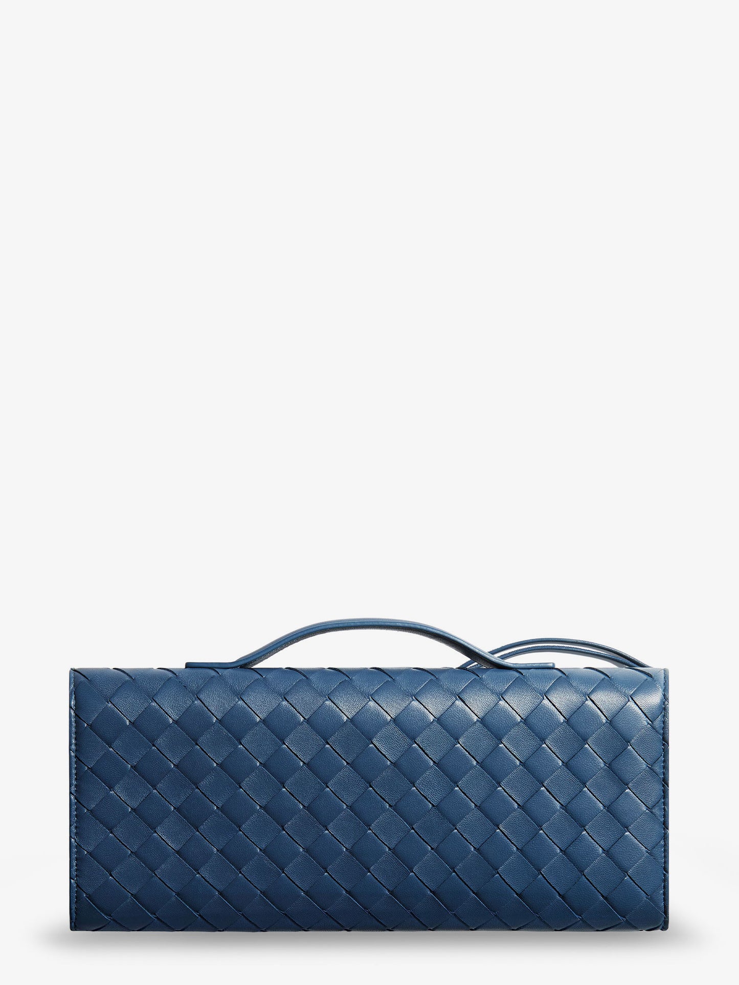Andiamo Clutch in pelle con motivo Intrecciato