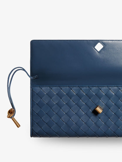 Andiamo Clutch in pelle con motivo Intrecciato thumbnail