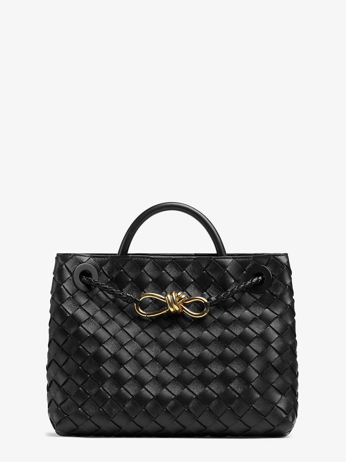 Borsa a tracolla Andiamo Small in pelle con motivo Intrecciato