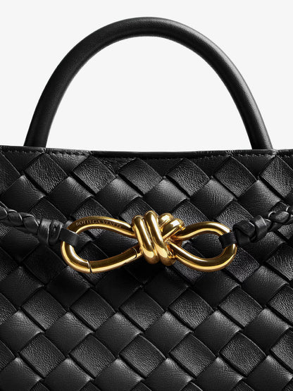 Borsa a tracolla Andiamo Small in pelle con motivo Intrecciato thumbnail