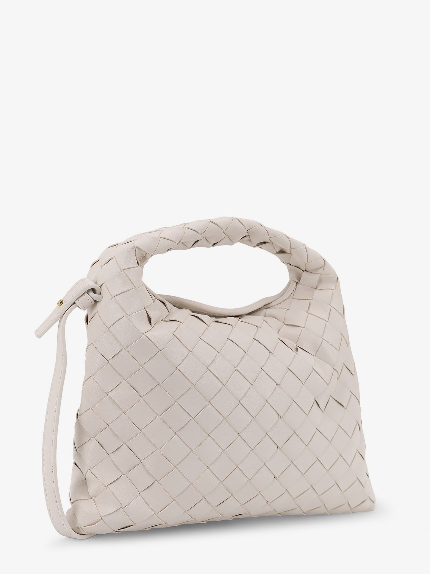 Mini Hop leather crossbody bag with Intrecciato pattern