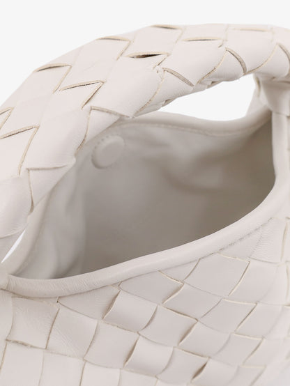 Mini Hop leather crossbody bag with Intrecciato pattern thumbnail