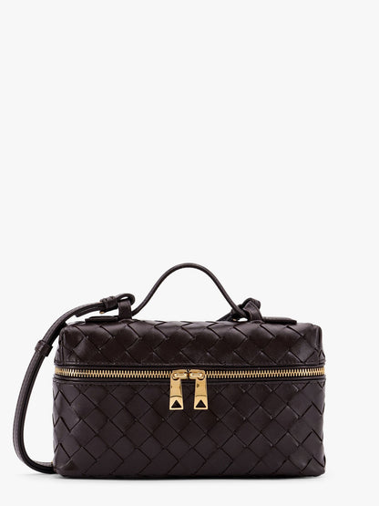 Bang Bang leather shoulder bag with Intrecciato pattern thumbnail