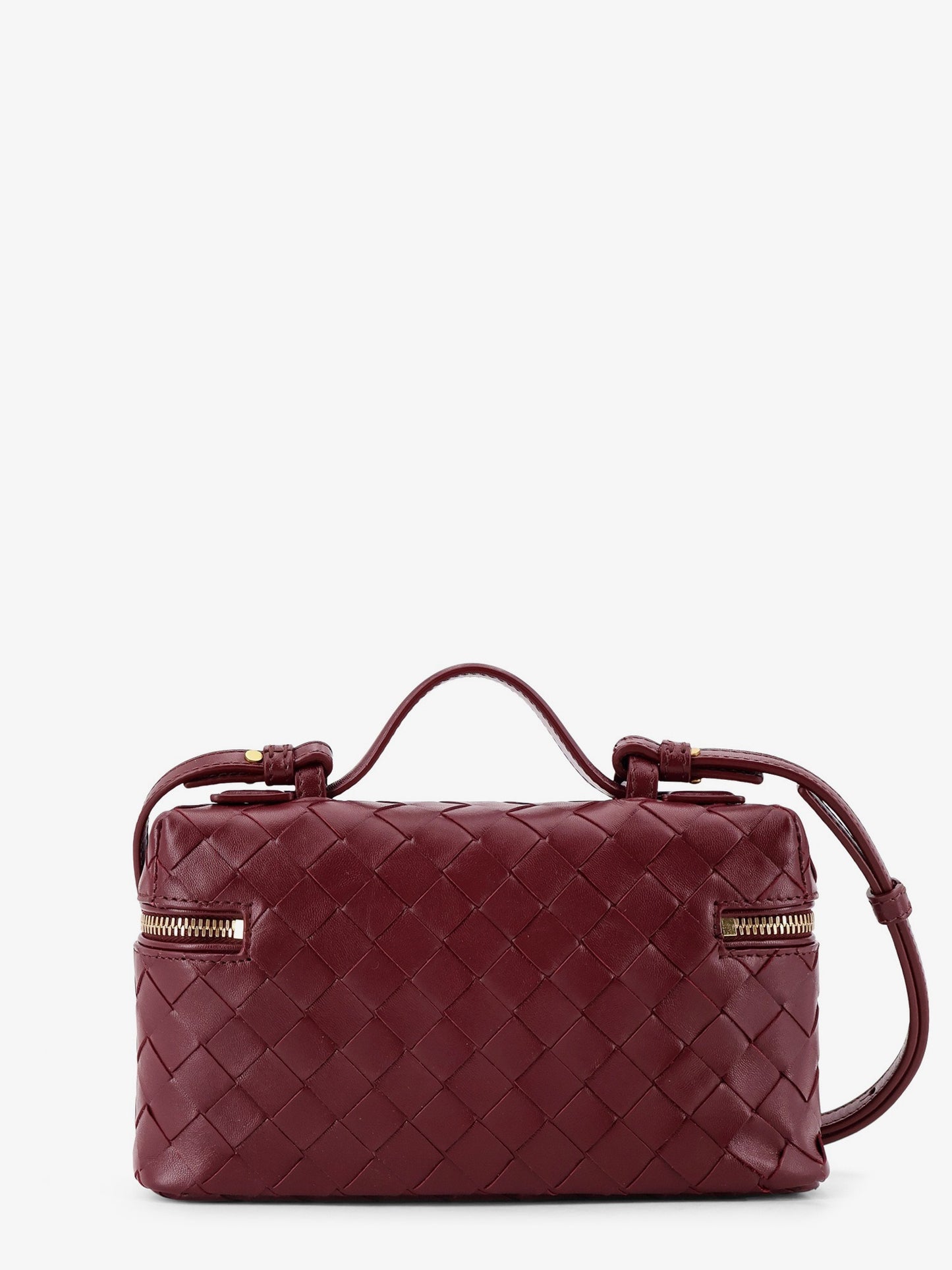 Bang Bang leather vanity case with Intrecciato motif