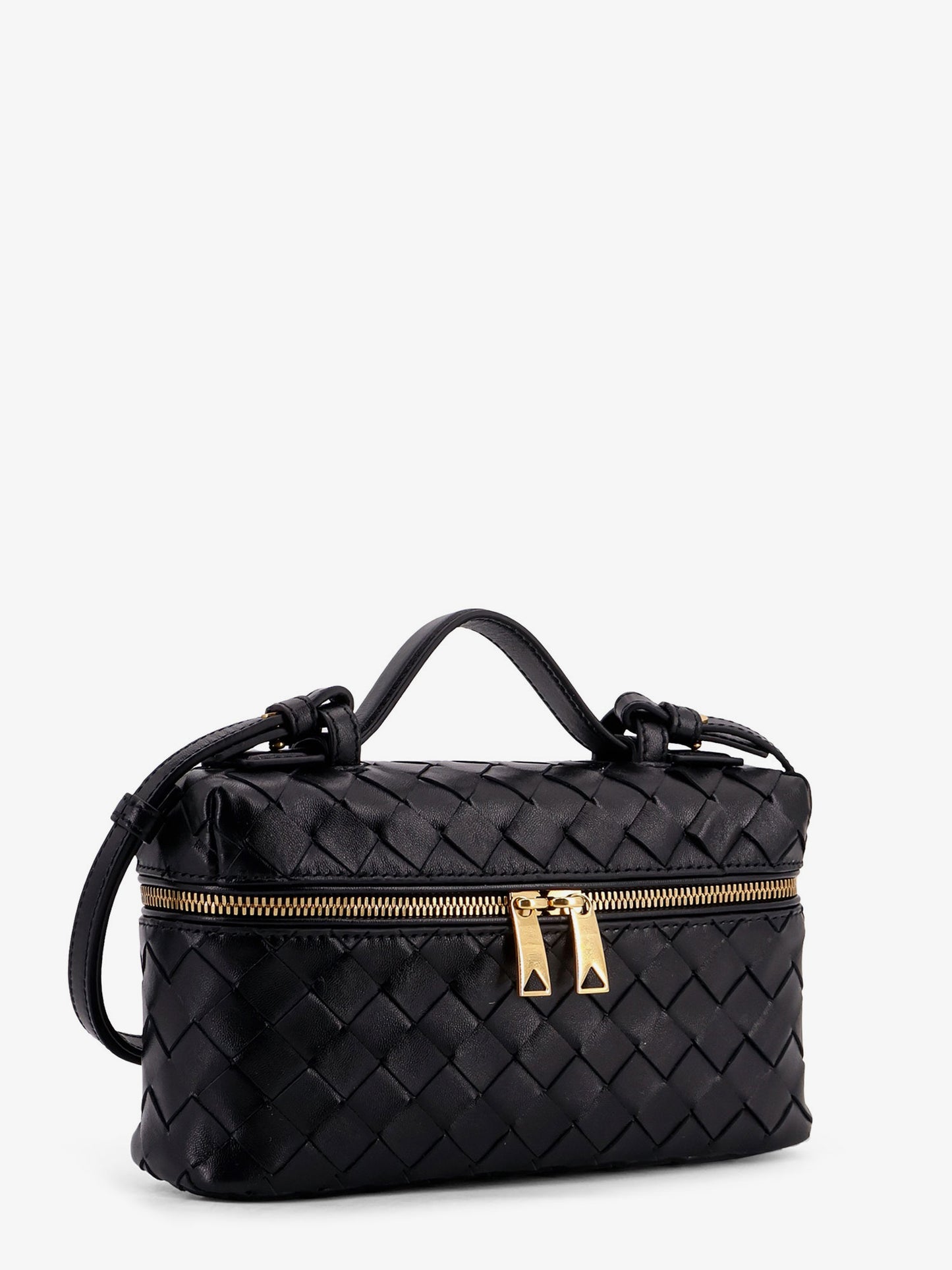 Bang Bang Intrecciato leather vanity case