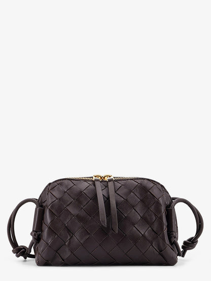 Leather clutch with Intrecciato Concert motif thumbnail