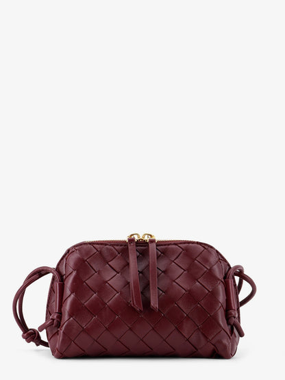Concert Pouch leather shoulder bag with Intrecciato motif thumbnail