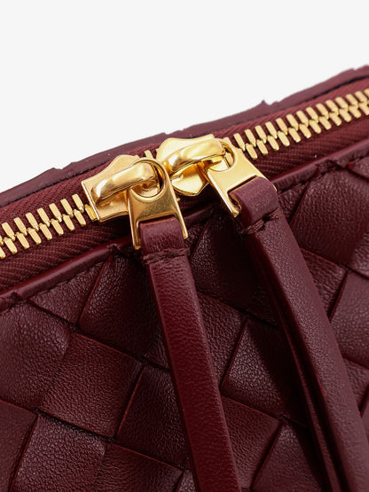 Concert Pouch leather shoulder bag with Intrecciato motif thumbnail