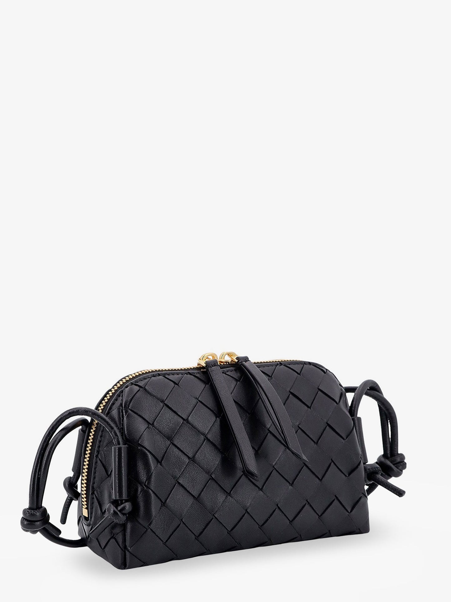 Concert Pouch leather crossbody bag with Intrecciato motif