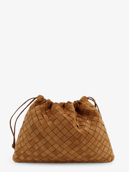 Medium Dustbag in suede with Intrecciato effect thumbnail
