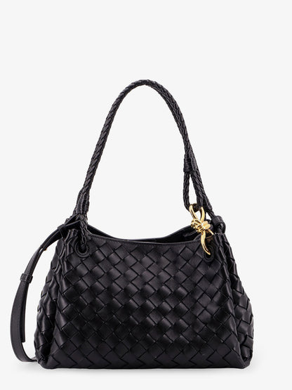 Parachute leather shoulder bag with Intrecciato motif and Knot detail thumbnail