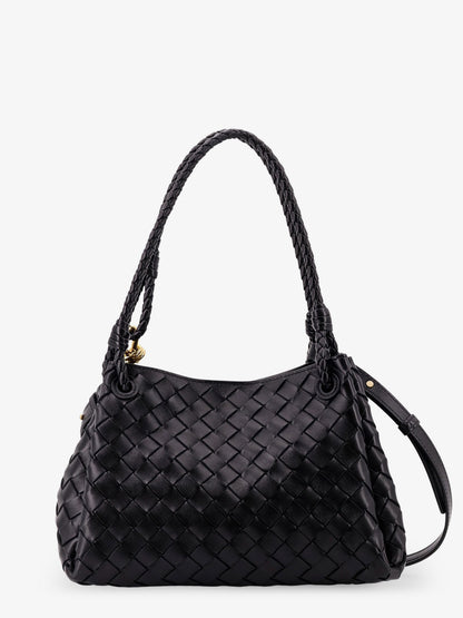 Parachute leather shoulder bag with Intrecciato motif and Knot detail thumbnail