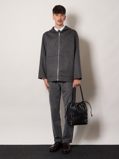 Bucket Intrecciato Biblioteca leather shoulder bag thumbnail