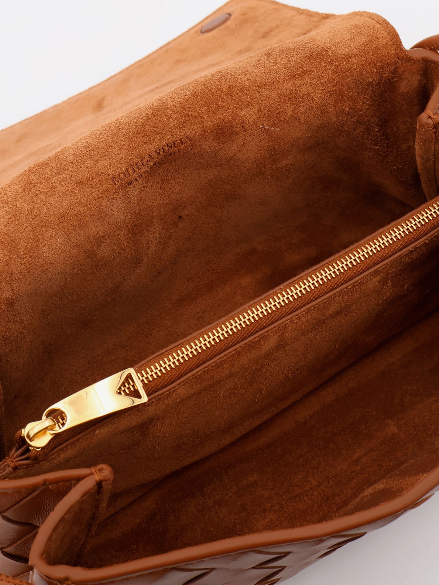 Notturno clutch bag with leather shoulder strap