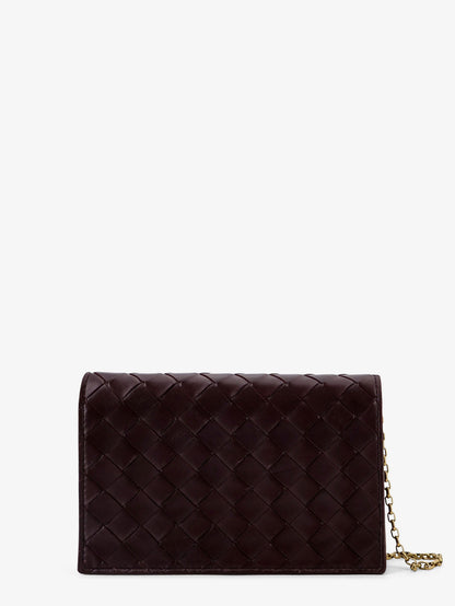 Borsa a tracolla in pelle con motivo Intrecciato thumbnail