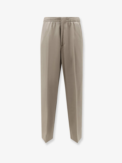 Light Wool trousers with drawstring thumbnail