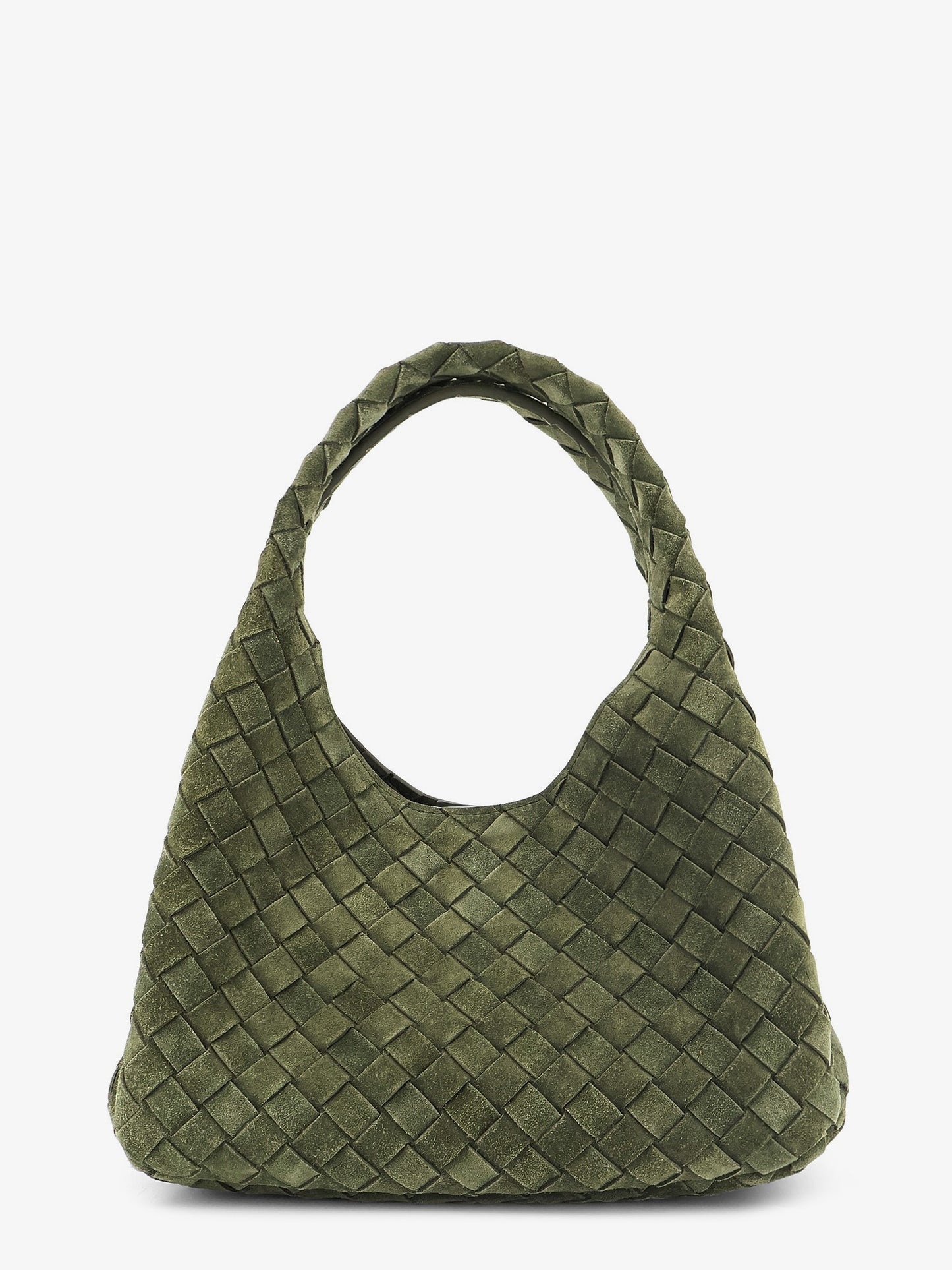 Campana Intrecciato suede shoulder bag