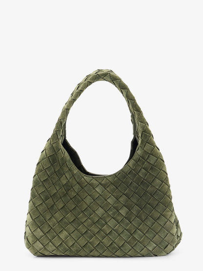 Campana Intrecciato suede shoulder bag thumbnail