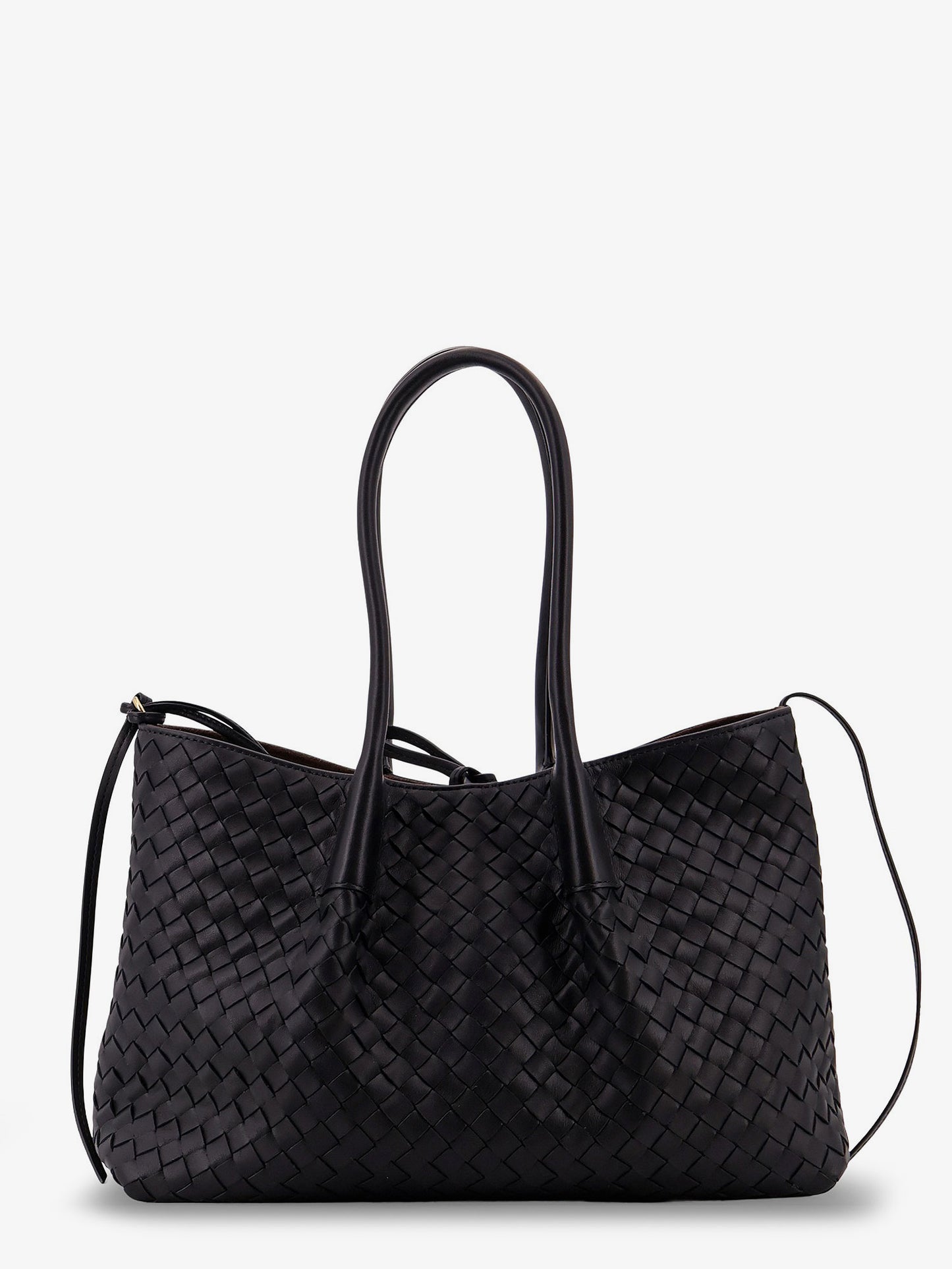 Pinacoteca leather handbag with Intrecciato motif
