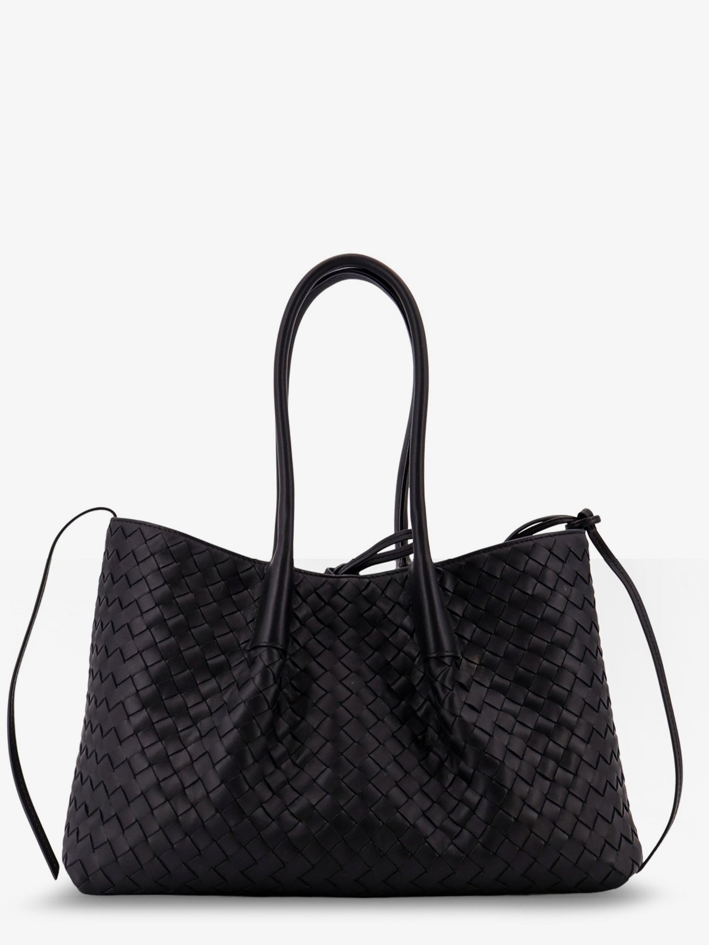 Pinacoteca leather handbag with Intrecciato motif