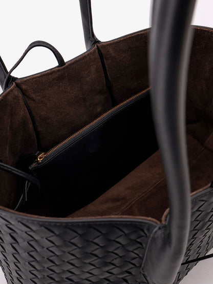 Pinacoteca leather handbag with Intrecciato motif thumbnail