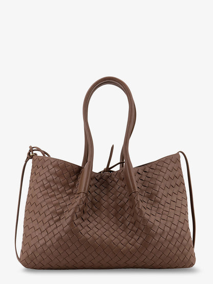 Pinacoteca leather handbag with Intrecciato motif thumbnail