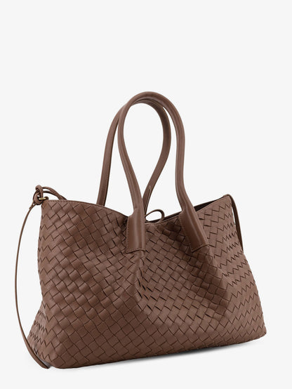 Pinacoteca leather handbag with Intrecciato motif thumbnail